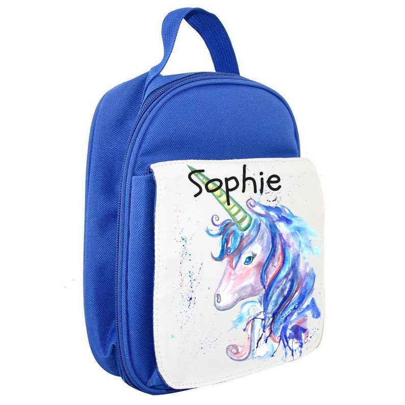 Personalised unicorn childrens lunch bag lunch box Etsy