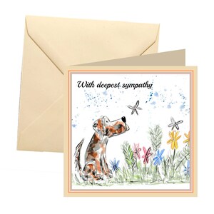 Animal Sympathy Card, Blank Card, Sympathy Card, Dog Sympathy Card ...