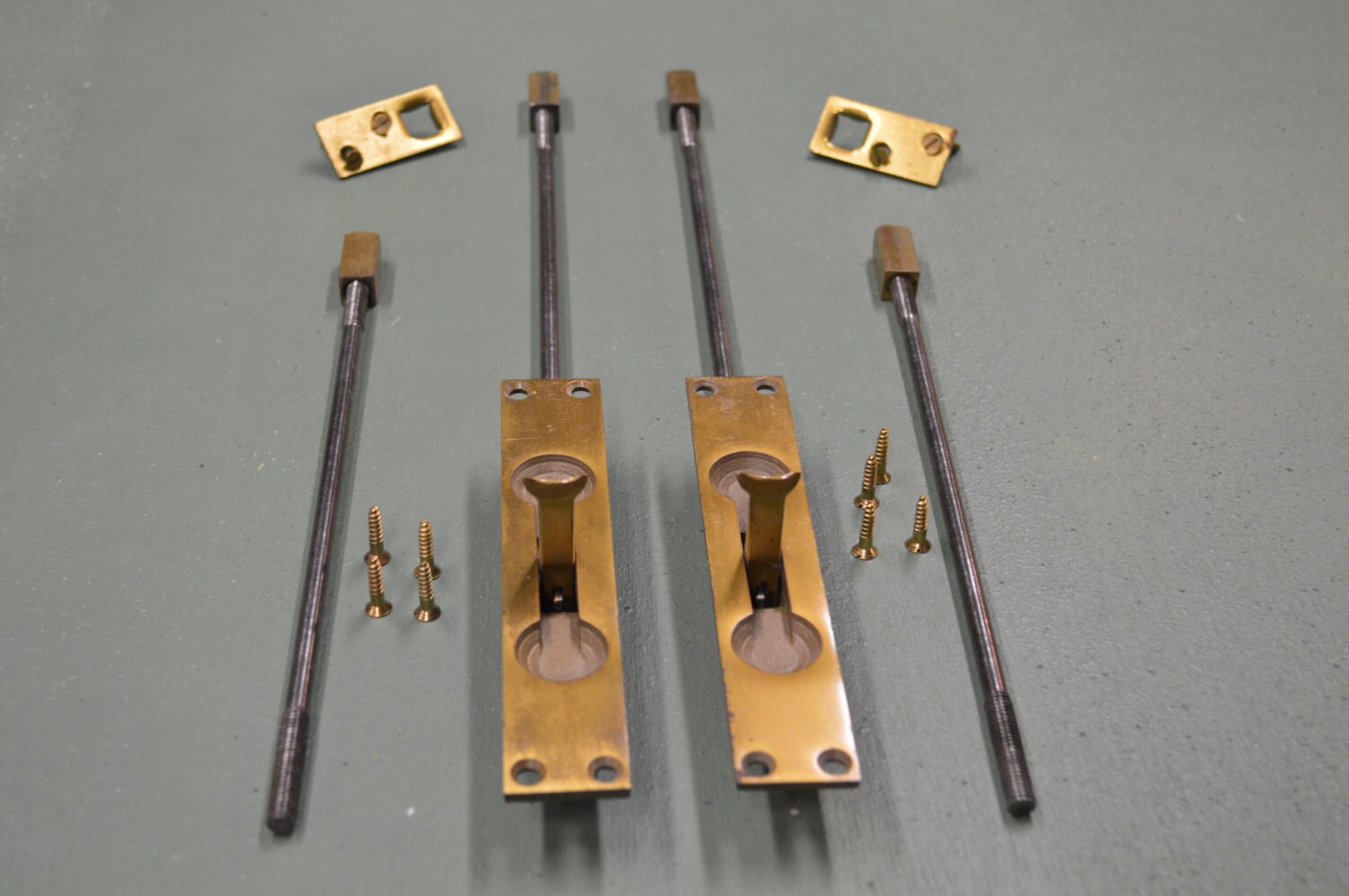 French Door Hardware Shoot Bolt Latch Antique Mortise Etsy