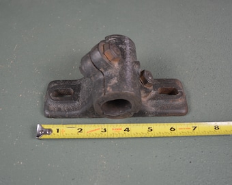 Metal Line Shaft Flat Belt Pulley Supports, Babbitt Bearings, 1800's Tooling, #673