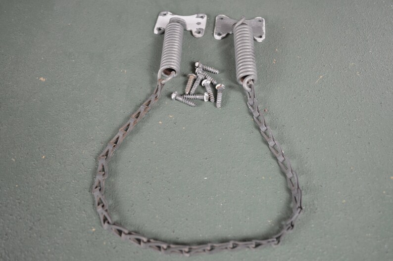 Vintage Storm Door Wind Chain 1940 Era Heavy Duty Spring Etsy
