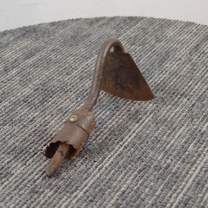 Vintage Rusty Hoe Blade, Old Garden Tools, Rustic Wall Art,  #856
