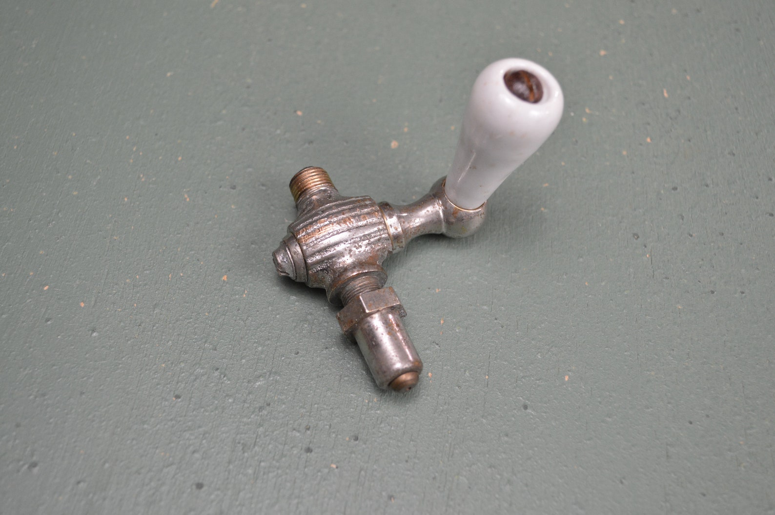 Antique Porcelain Radiator Lever Handle, Victorian House Hardware, Era ...