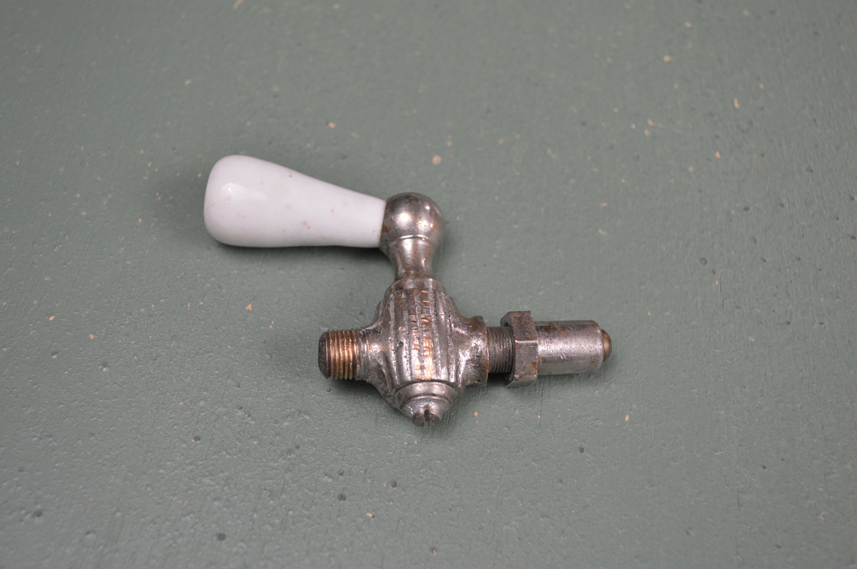 Antique Porcelain Radiator Lever Handle, Victorian House Hardware, Era ...