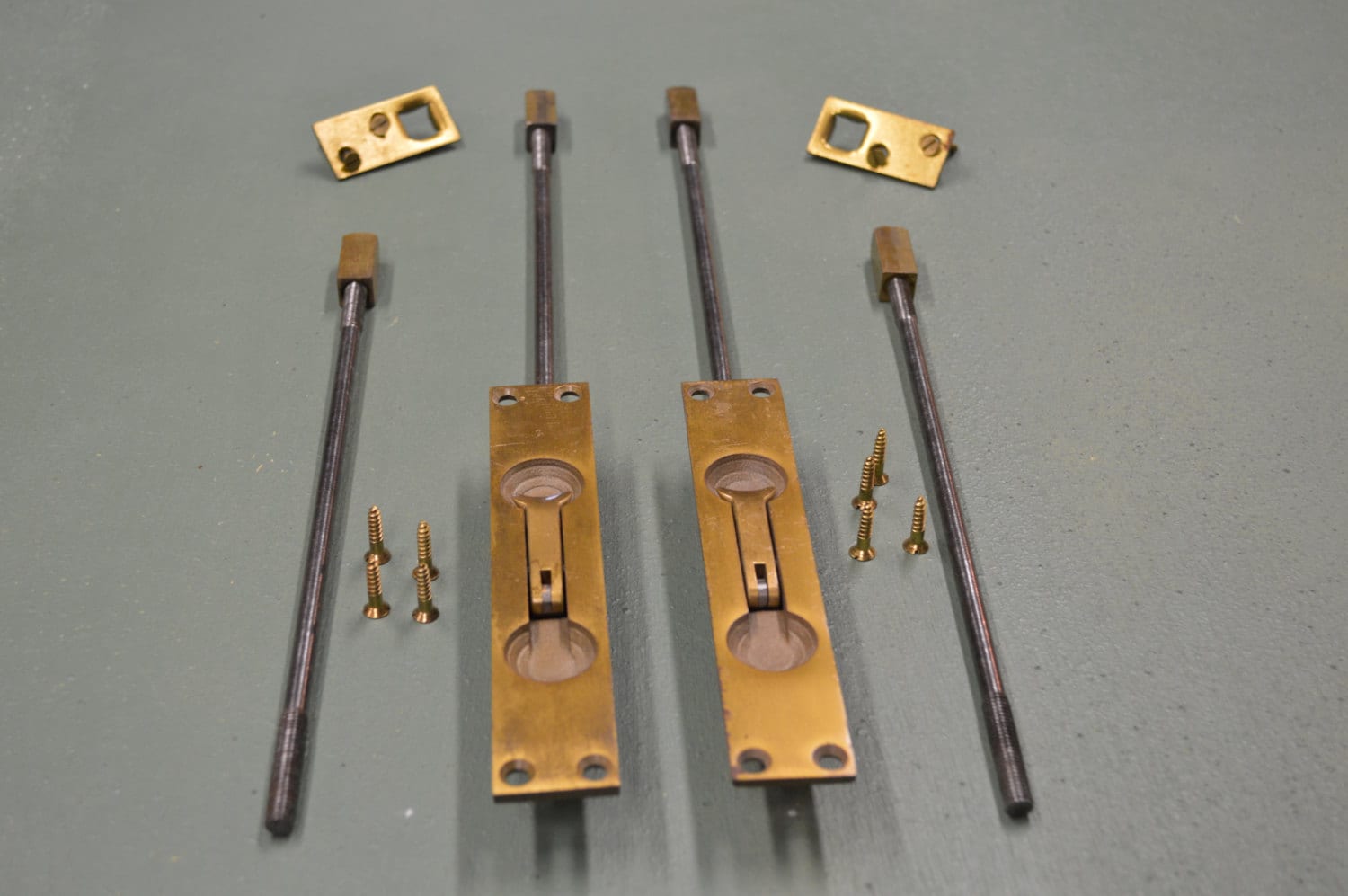 French Door Hardware Shoot Bolt Latch Antique Mortise Etsy