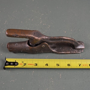 Vintage Welding Tool,  Copper Ground Clamp,  #779