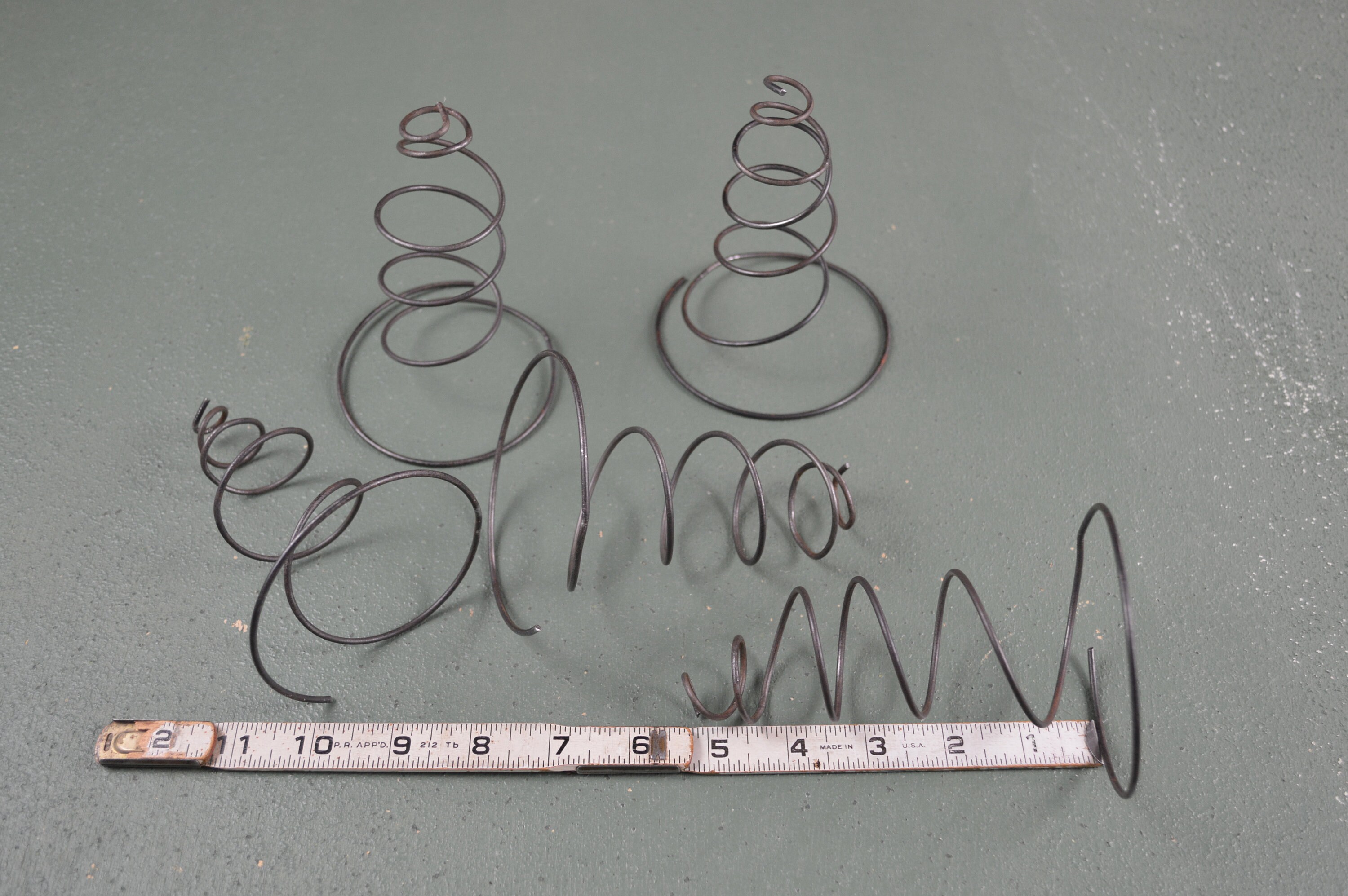 Vintage Metal Bed Springs 5 Cone Shaped Metal Coils Steampunk Crafting