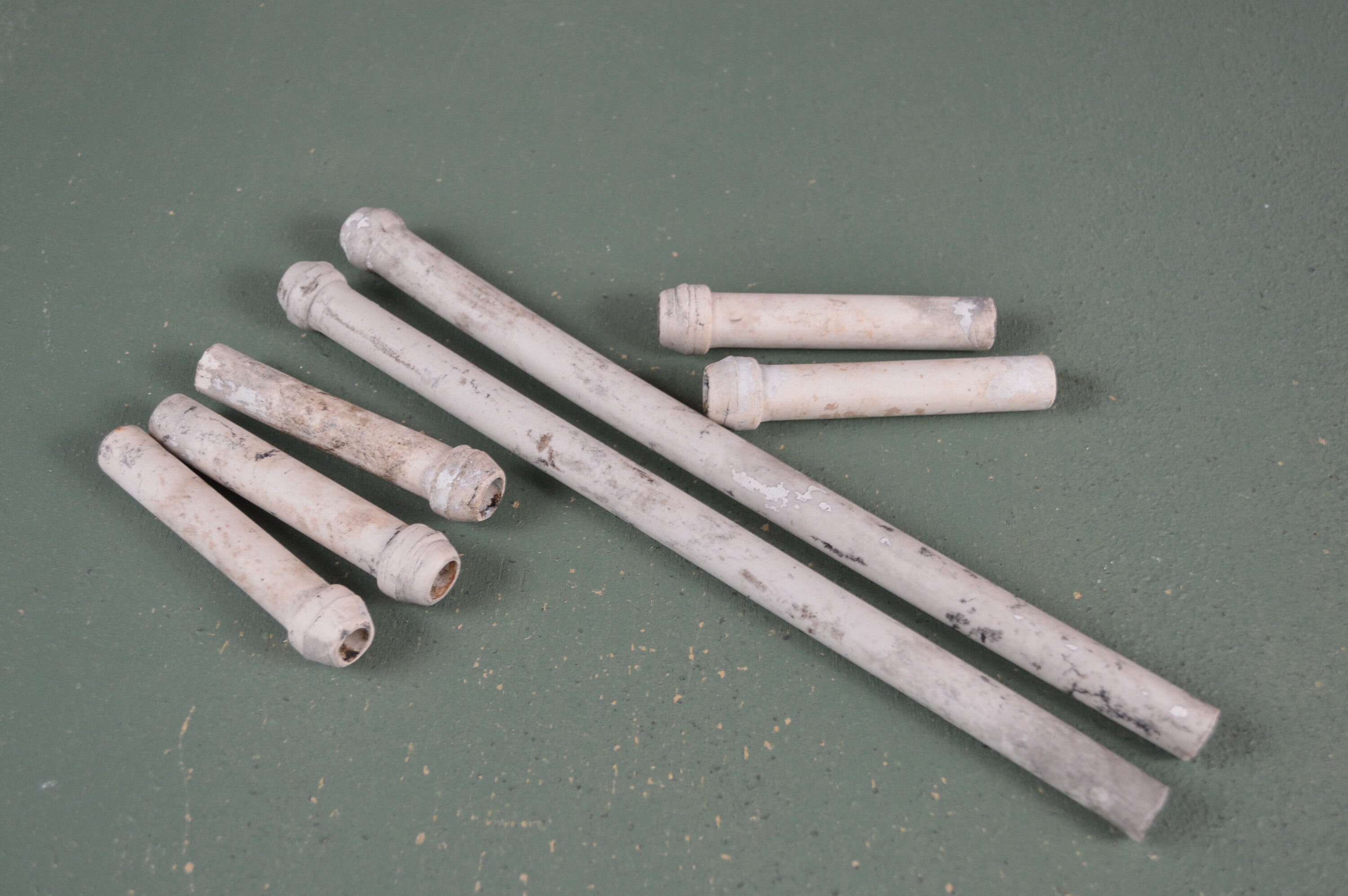 Knob and Tube Ceramic Wire Insulators, Vintage Electric Circa 1920, 728