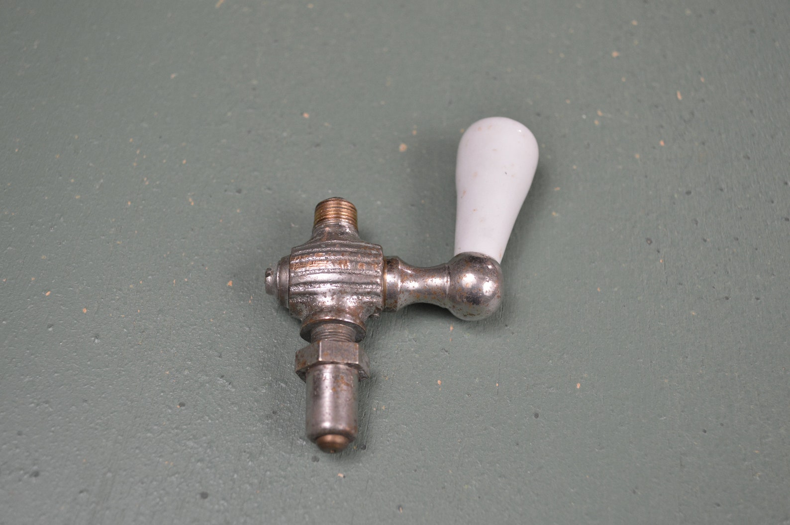 Antique Porcelain Radiator Lever Handle, Victorian House Hardware, Era ...