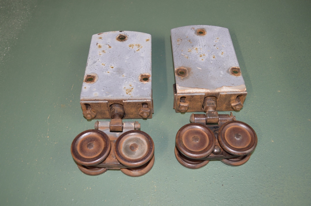 Vintage Barn Door Rollers Authentic Farm Hardware 619 Etsy