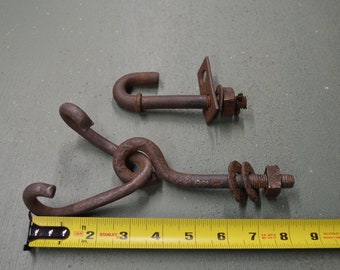 Rusted Industrial Hangers, Metal Steampunk Parts, Garden Art,  #649