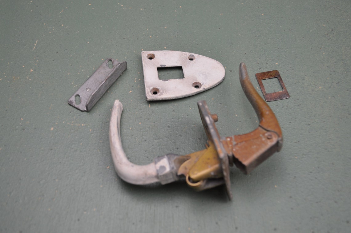 1950 Storm Door Handle Vintage Yale Lock Old House Hardware Etsy