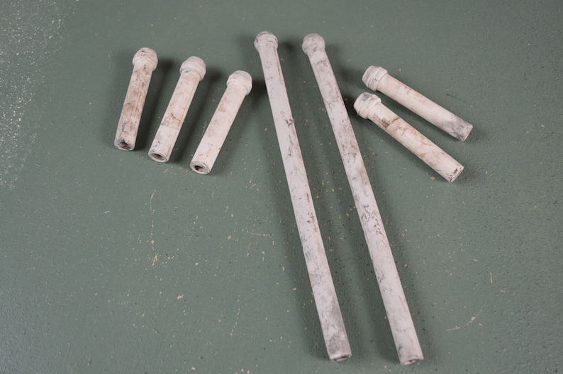 Knob and Tube Ceramic Wire Insulators, Vintage Electric Circa 1920, 728