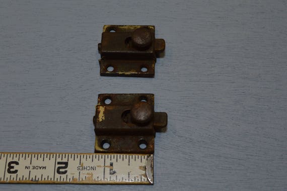 Cupboard Button Latch Cabinet Hardware Vintage Pantry Door Etsy