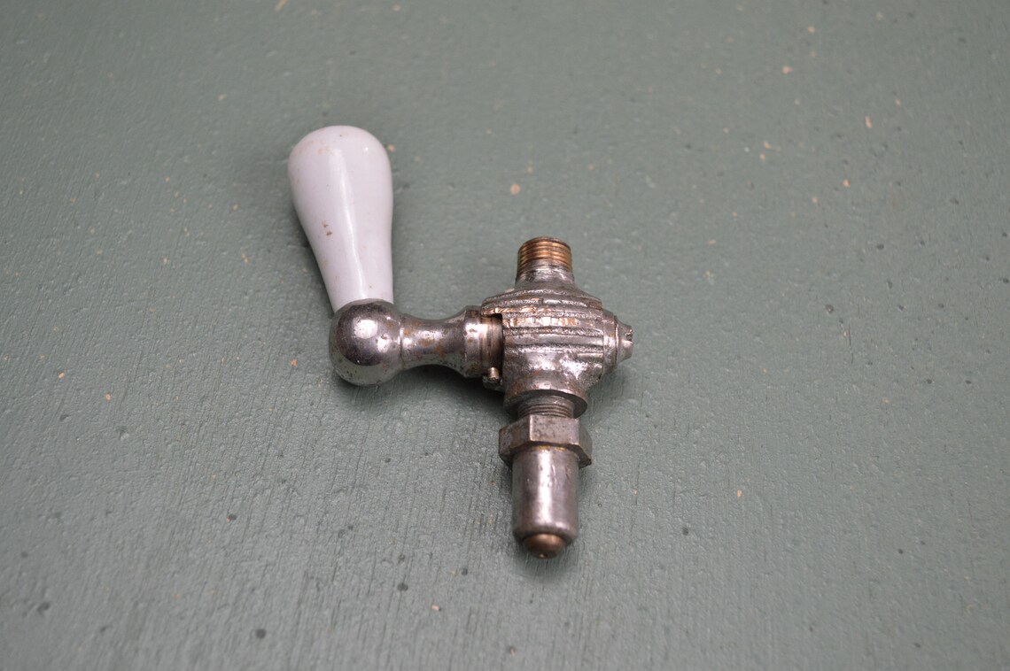Antique Porcelain Radiator Lever Handle, Victorian House Hardware, Era ...