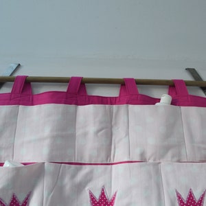 Türutensilo/Wandtasche Prinzessin Knallerbse Das riesige XXL Utensilo mit Krone in rosa u. pink bietet viel Stauraum auf kleinstem Raum Bild 4