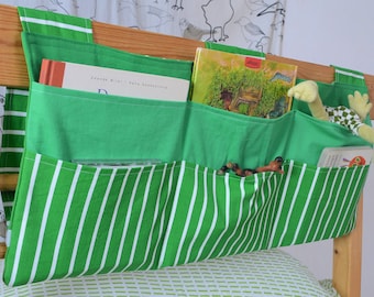 Bettutensilo, verschiedene Farben, 6 Taschen - Frau Knallerbse  - Die Betttasche schafft Ordnung nicht nur am Hochbett