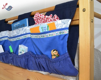 Bed utensil - 12 pockets - Mrs. Krallerbse, bed utensil, loft bed utensil, bed bag, utensil, children's bed, utensil, bed organizer