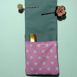 Hair clip holder stars Mrs. Knallerbse With the hair clip depot in pink gray all hair clips are sorted and tidy image 6