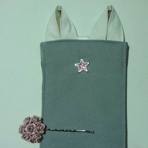 Hair clip holder stars Mrs. Knallerbse With the hair clip depot in pink gray all hair clips are sorted and tidy image 5