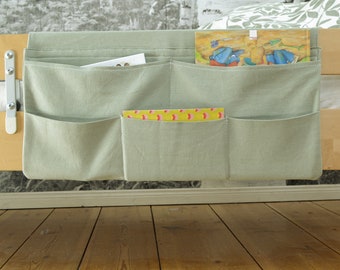 Bed organizer - Mrs. Knallpea - the bed utensil silo ensures order on the youth bed, loft bed or adult bed