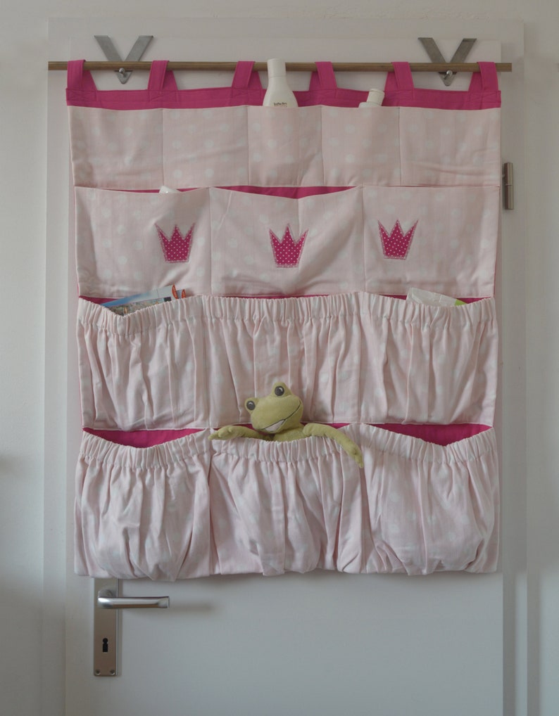 Türutensilo/Wandtasche Prinzessin Knallerbse Das riesige XXL Utensilo mit Krone in rosa u. pink bietet viel Stauraum auf kleinstem Raum Bild 8
