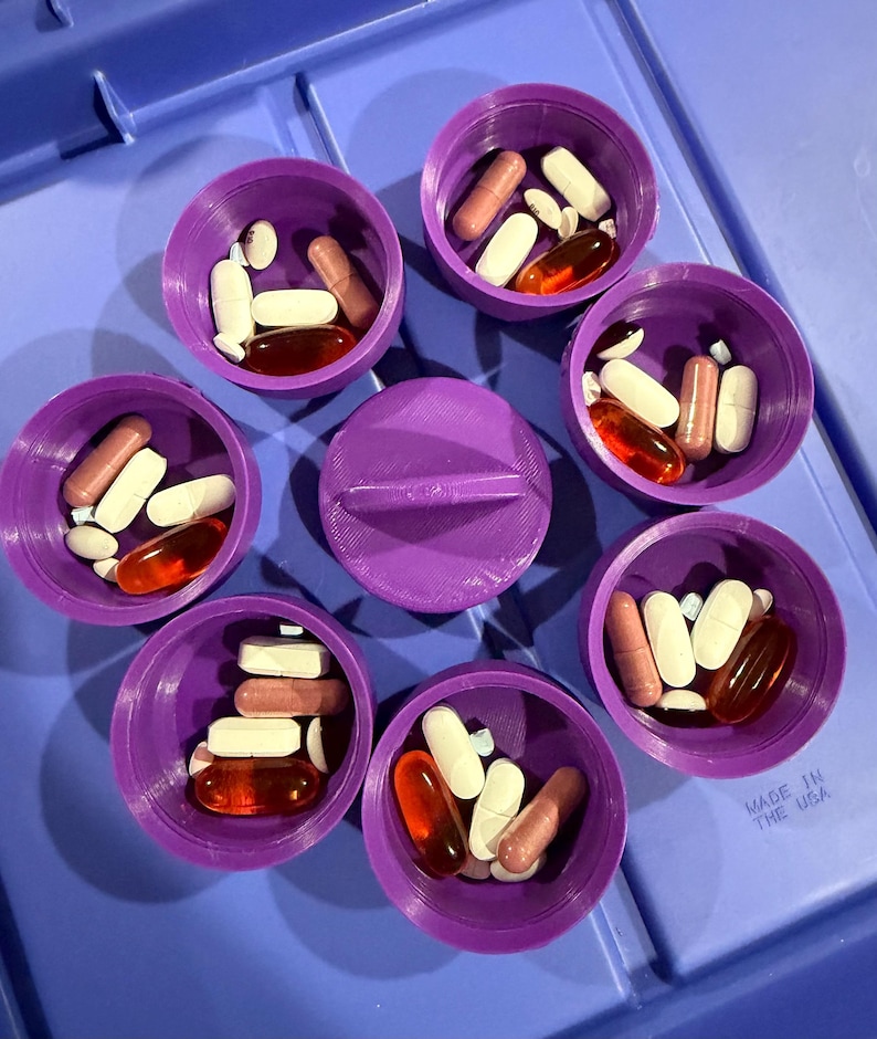 Stack Pill Case Compact Stacking Pill Caddy - Etsy
