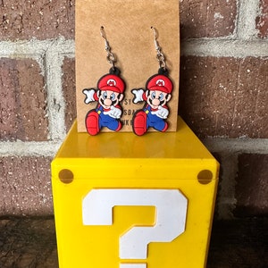 Super Mario Running Mario Earrings
