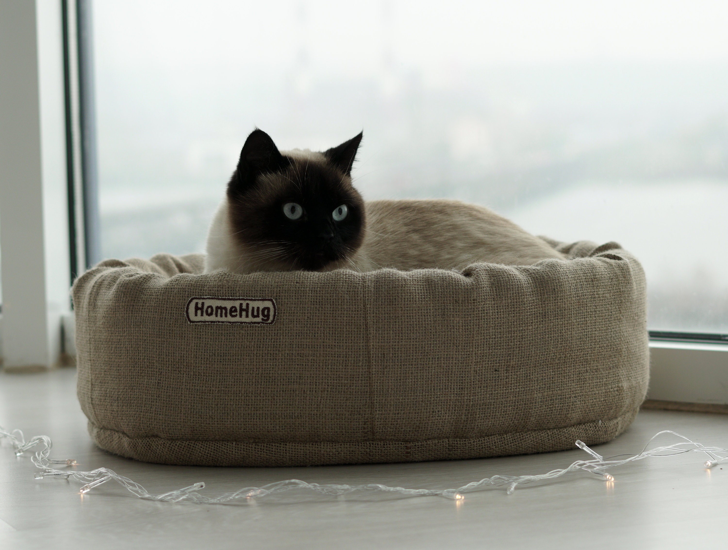 cat pouf bed