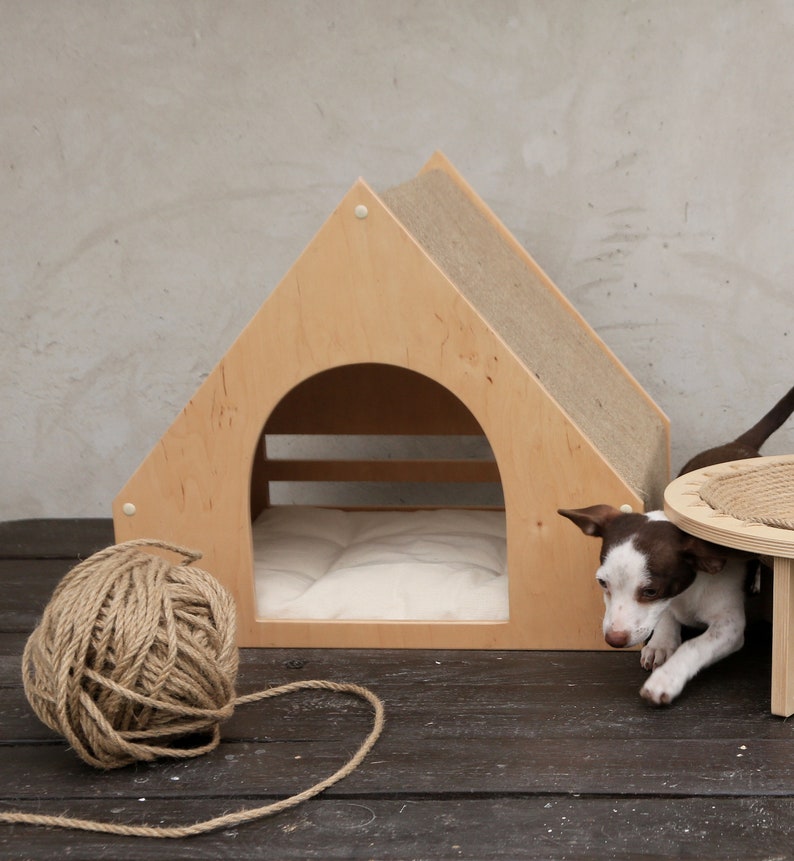 Dog House Puppy Box Eco Cat House Pet Place Etsy