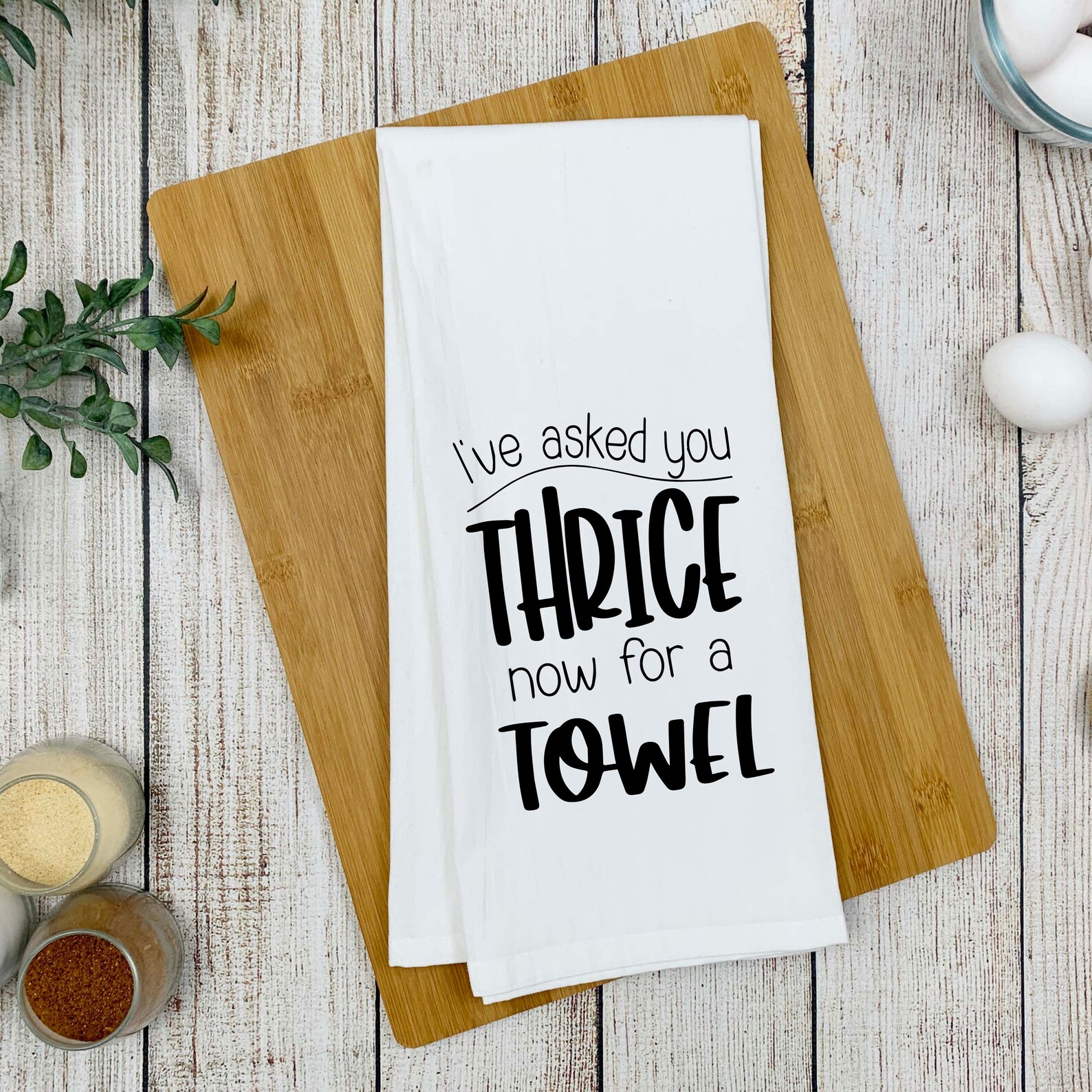 Schitt's Creek Tea Towel I Have Asked You Thrice Dish Etsy