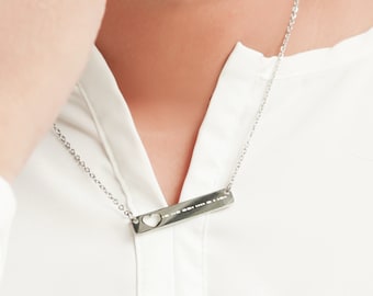Personalized Women Necklace, Name Necklace, Morse Code Necklaces for Women, Gift for Her, Personalized Gifts, Engraved Necklace gift - Gemma