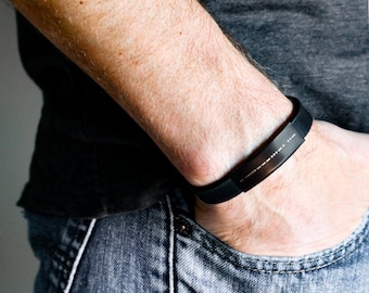 CUSTOM Morse Code Men Bracelet • Anniversary Gift for Boyfriend, Brother, Father, Husband, Godfather • Father's day Bracelet gift | ‘Taylor’