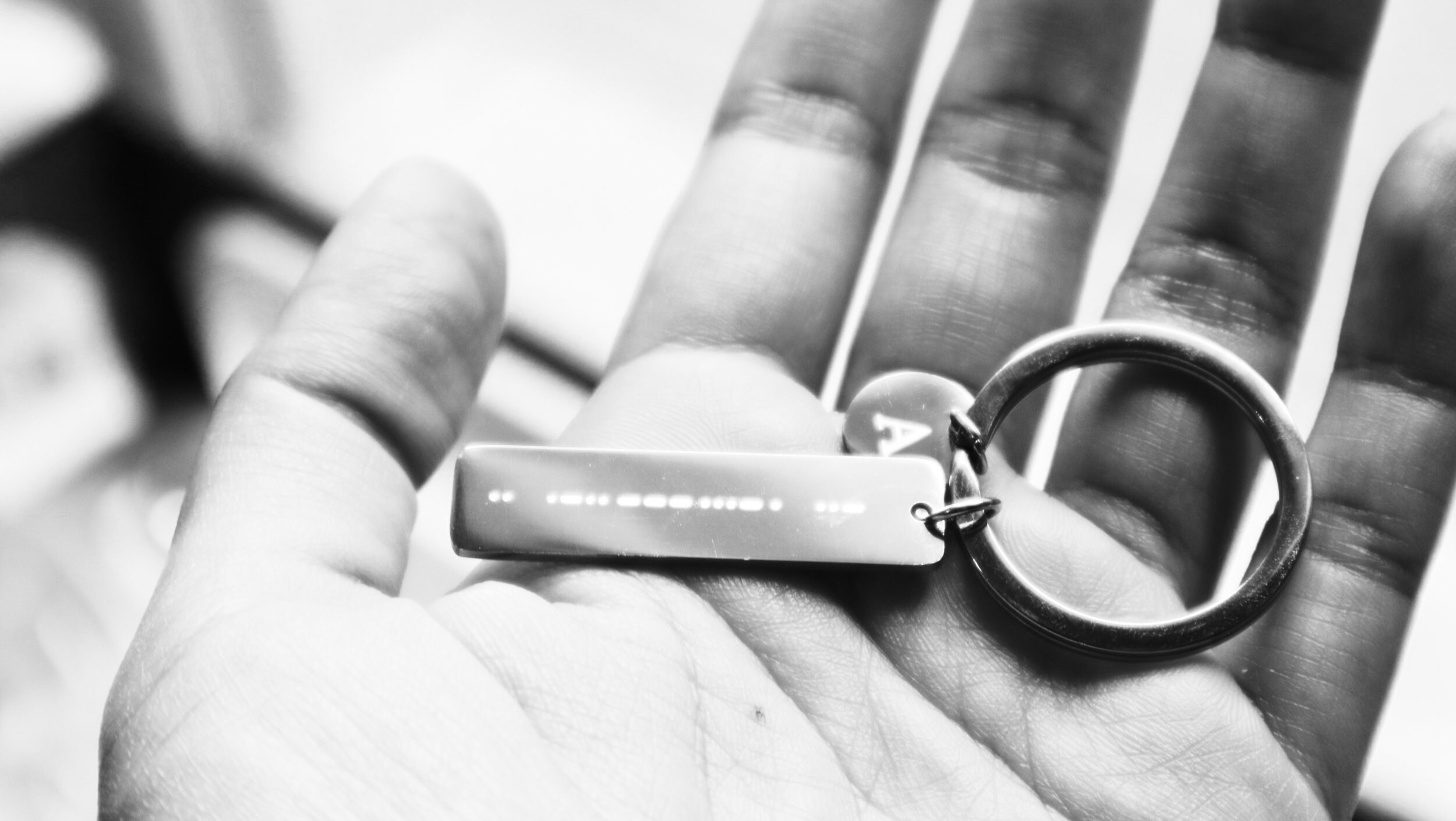 Personalized Gift Engraved Keychain - Morse Code Key Chain - Gift for ...