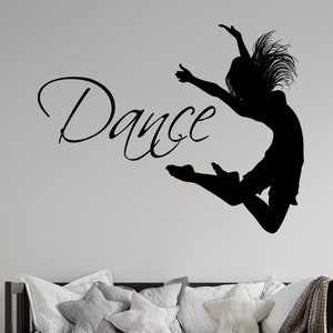 Calcomanías de vinilo para pared con diseño de baile, calcomanías para pared ...