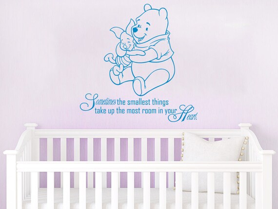 Handmade Products Baby Beautiful Decal With Winnie The Pooh Quote