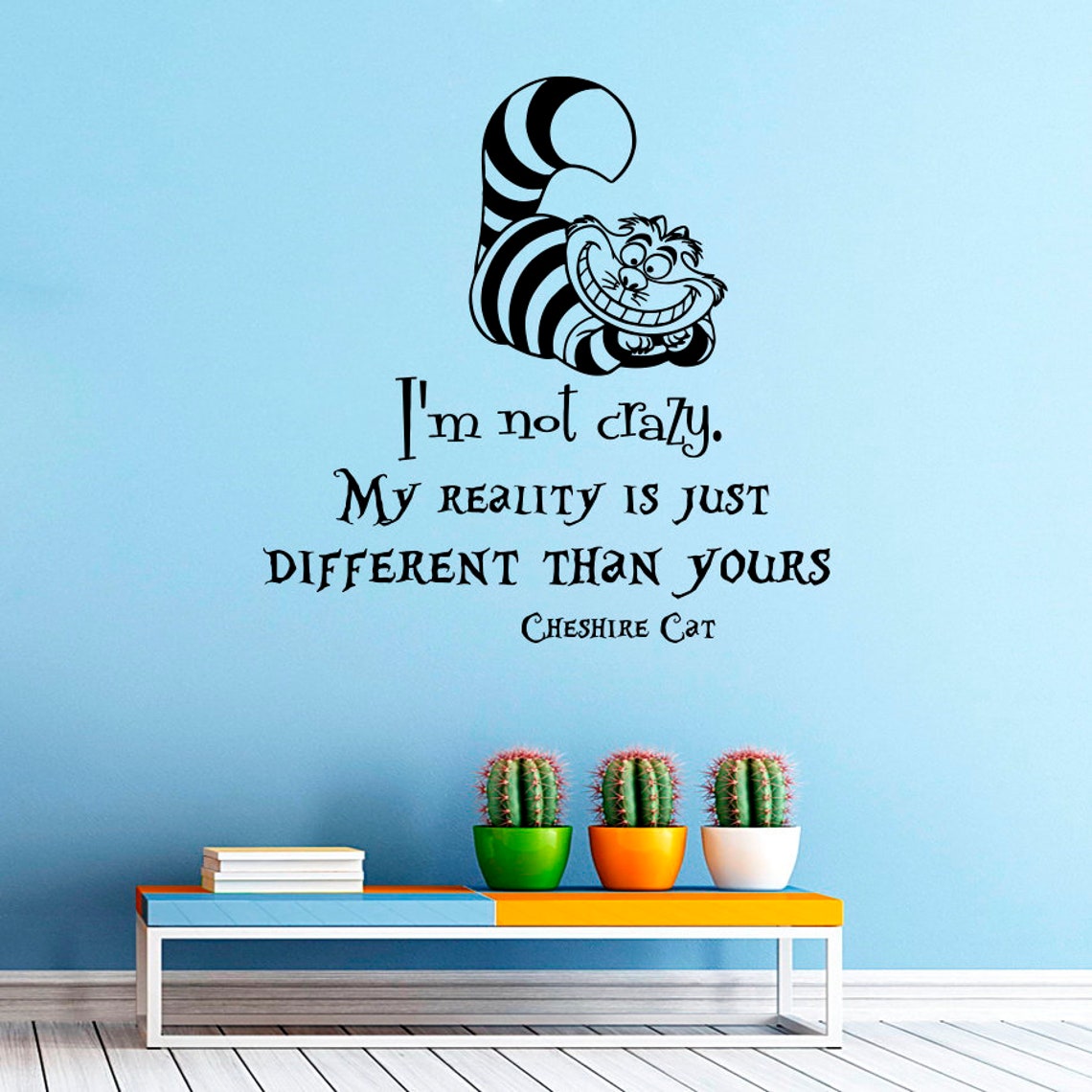 Alice in Wonderland Wall Decal Quote Vinyl Sticker Decals Etsy