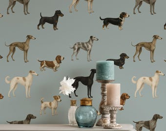 Dog Breed Wallpaper: Dog Lover Home Décor