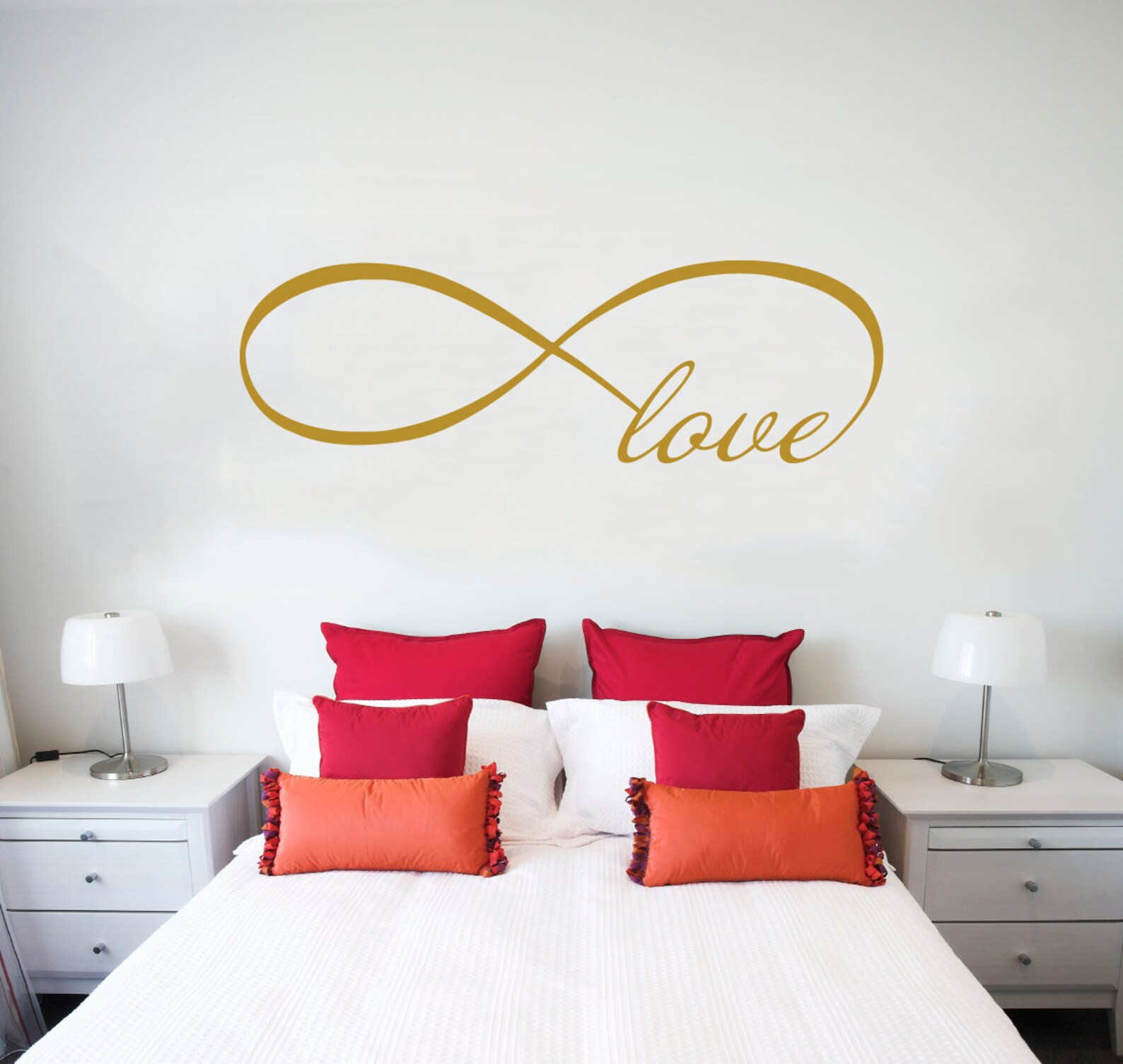 Love Infinity Symbol Bedroom Wall Decal Quote Vinyl Sticker - Etsy