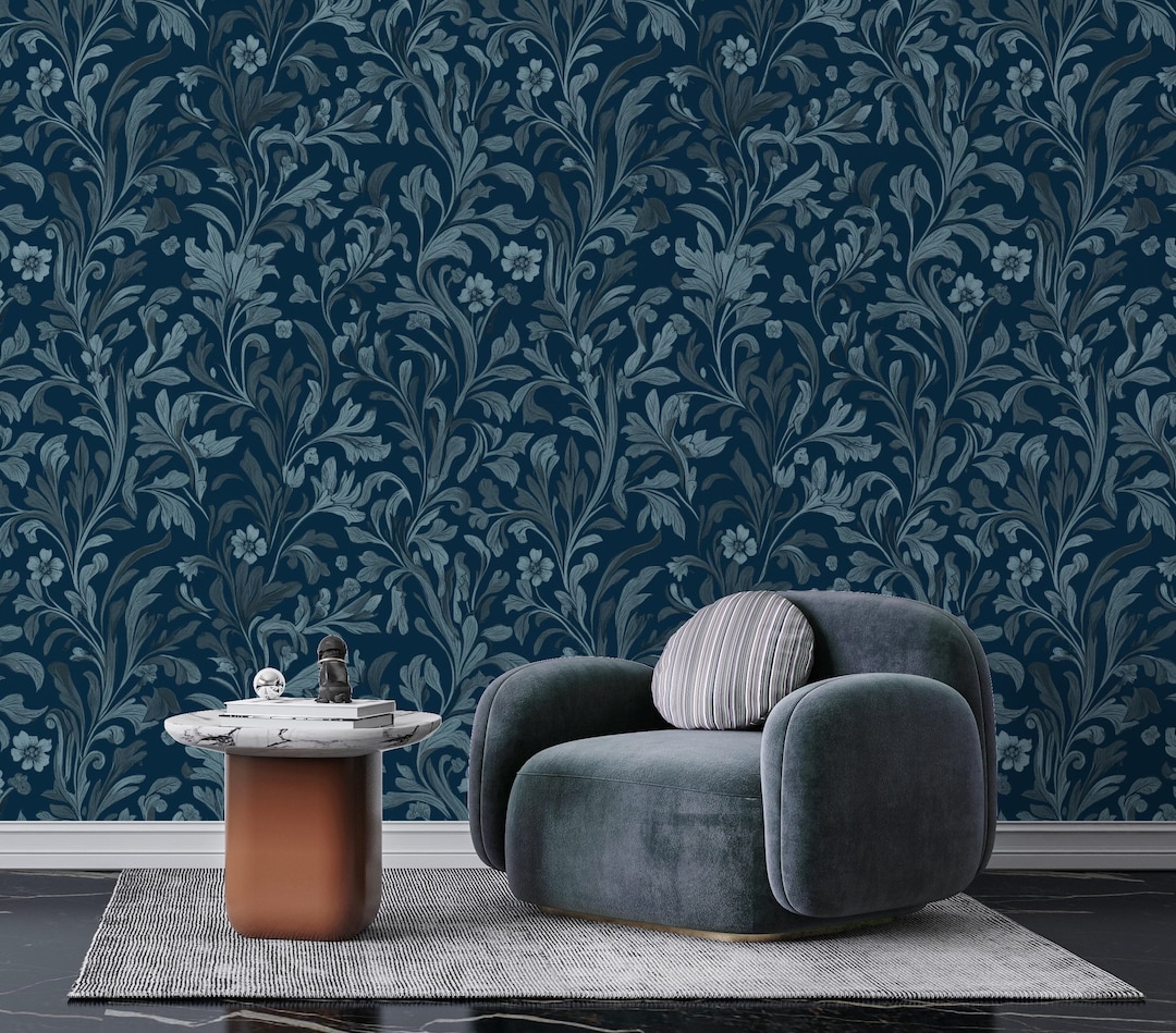 dark-blue-botanical-wallpaper-victorian-floral-wallpaper-william