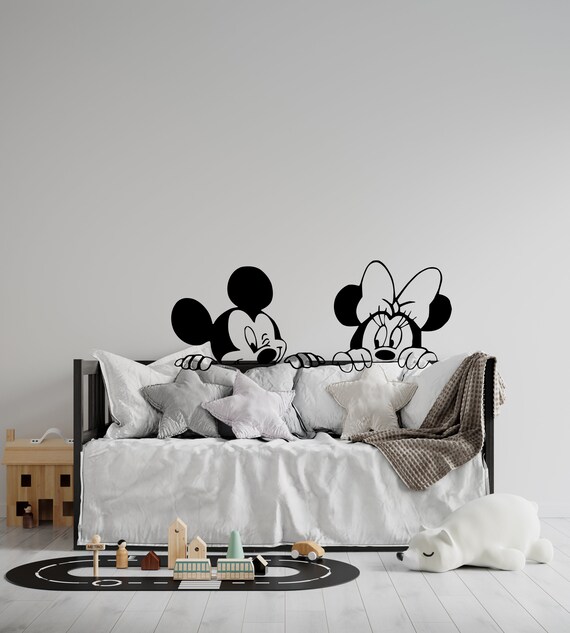 Cartoon Mickey and Minnie Mouse Wall Decal Cute Animals Vinyl - Etsy Cartoon Mickey and Minnie Mouse Wall Decal Cute Animals Vinyl - Etsy