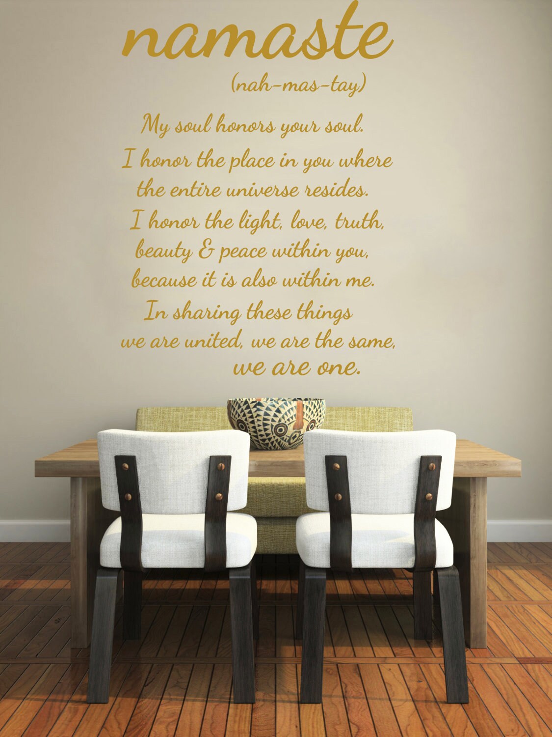 Namaste Wall Decal Quote Vinyl Sticker Decals Quotes Buddha Etsy