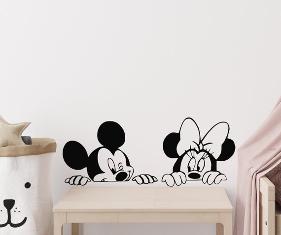 5 in. x 19 in. Mickey and Friends Minnie Mouse Peel and Stick Giant Wall  Decal (8-Piece)