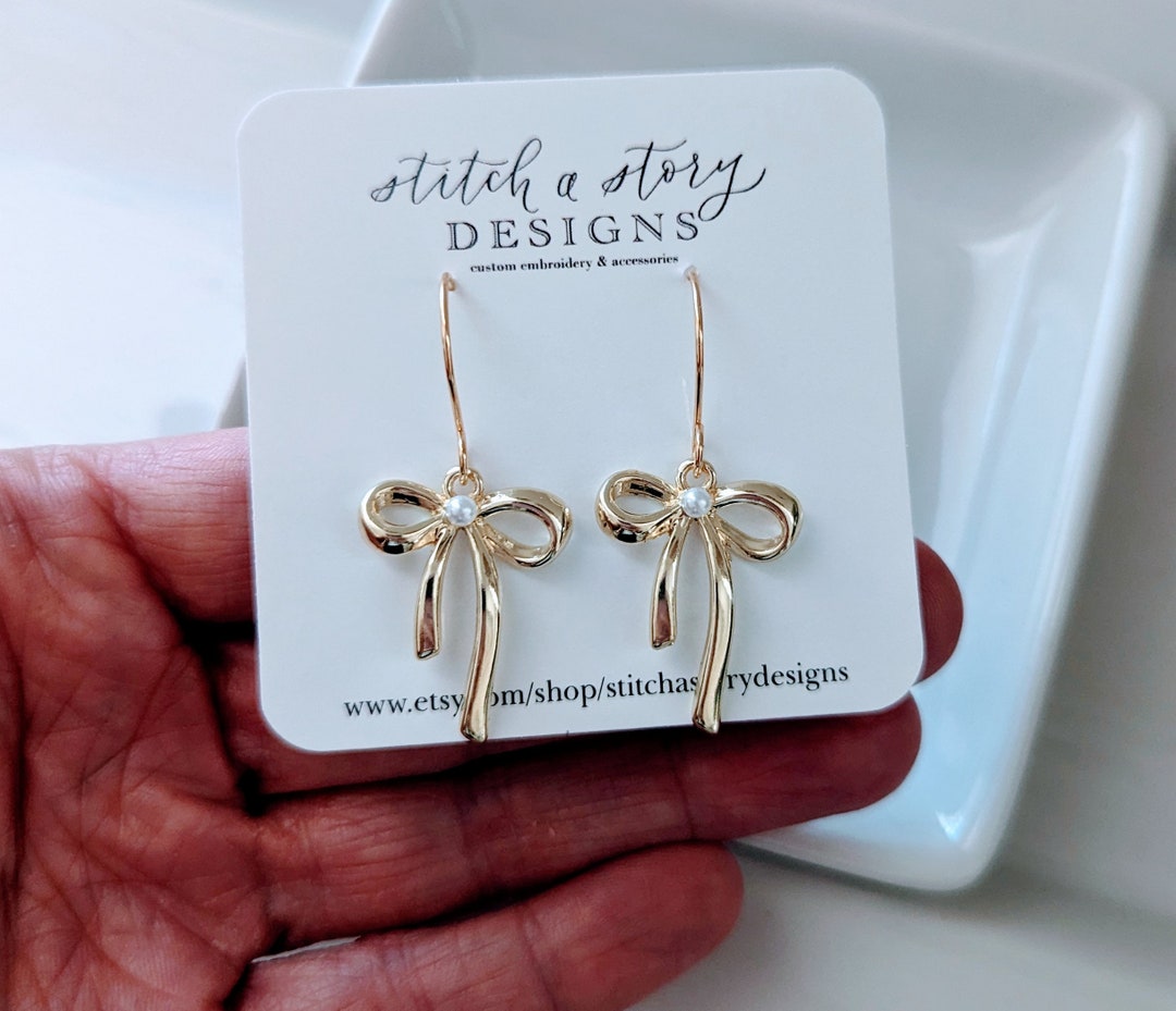 GG BOW EARRINGS GOLD