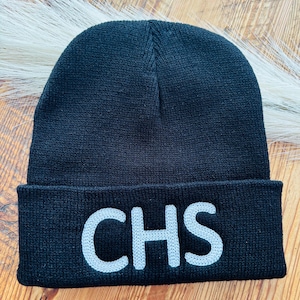 airport code beanie, airport code winter hat, fitted winter hat