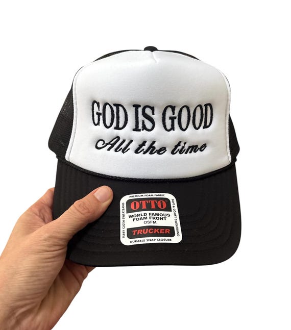 God is Good All the Time Trucker Hat, Jesus Hat, Faith Hat  display picture 1