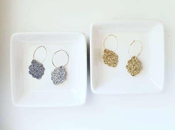 Small on sale leather earrings