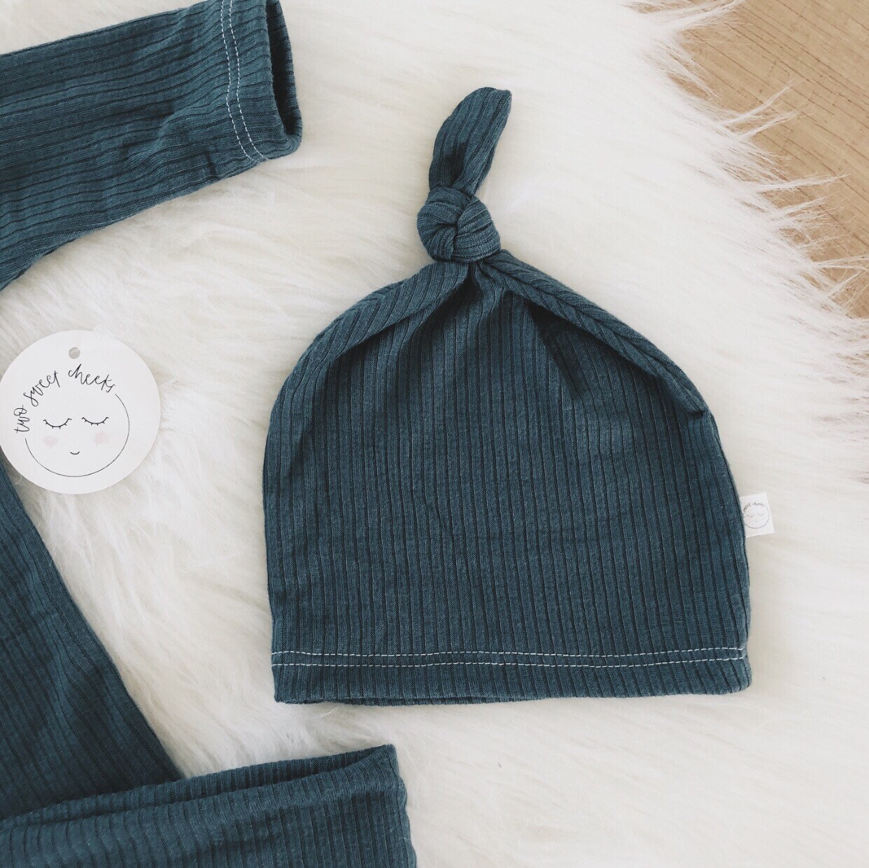 Baby boy teal blue ribbed outfit baby boy clothes baby sets Etsy