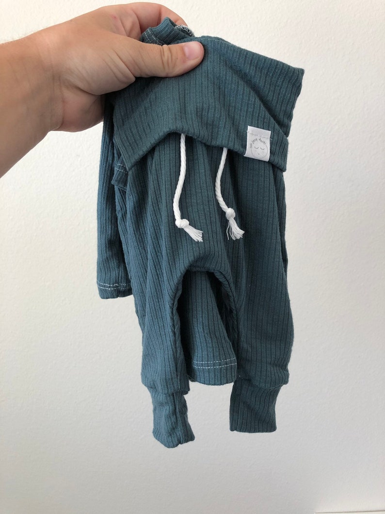 Baby boy teal blue ribbed outfit baby boy clothes baby sets Etsy