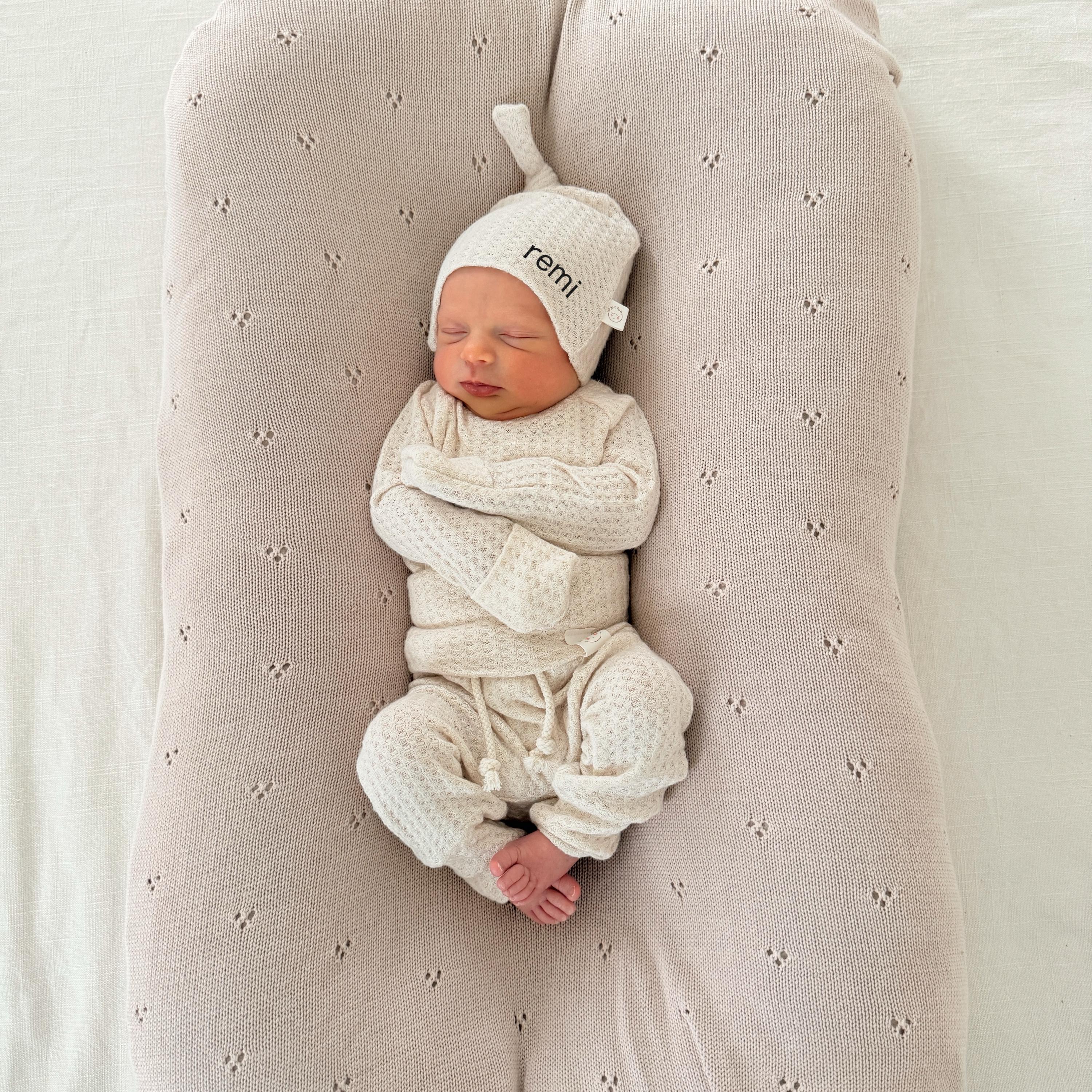 新品】MONMIMI Baby Farbok Waffle suit Pink Waffle baby girl 